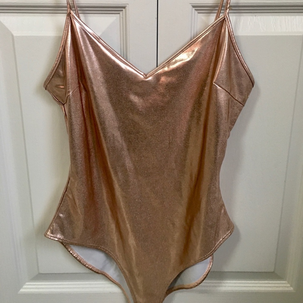 Forever 21 metallic bodysuit